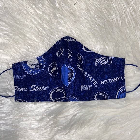 Penn State Face Mask With Filter Pocket Blue - Picture 2 of 2